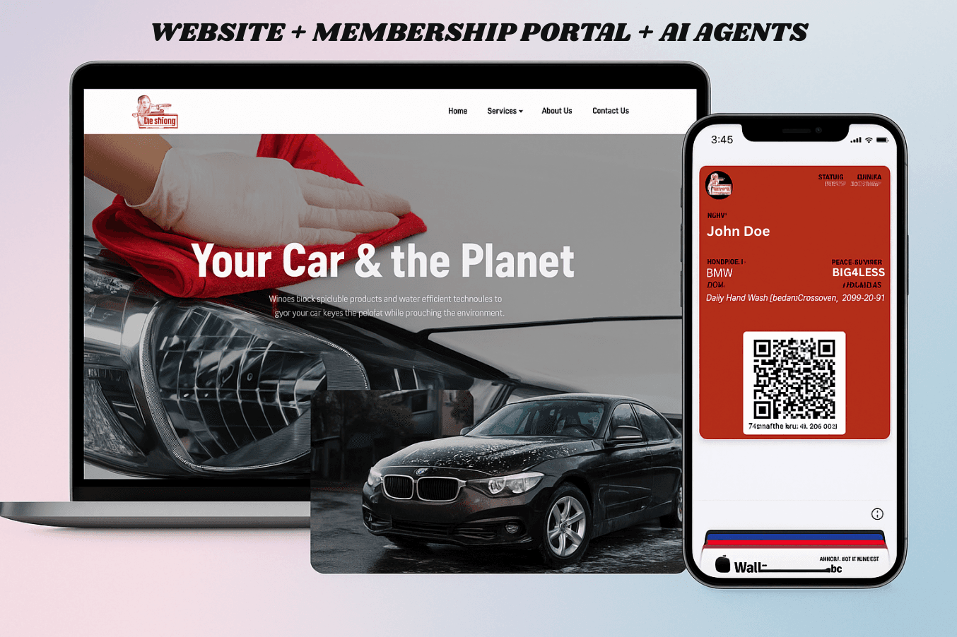 Hand Car Wash — Website, Memberships & Portal