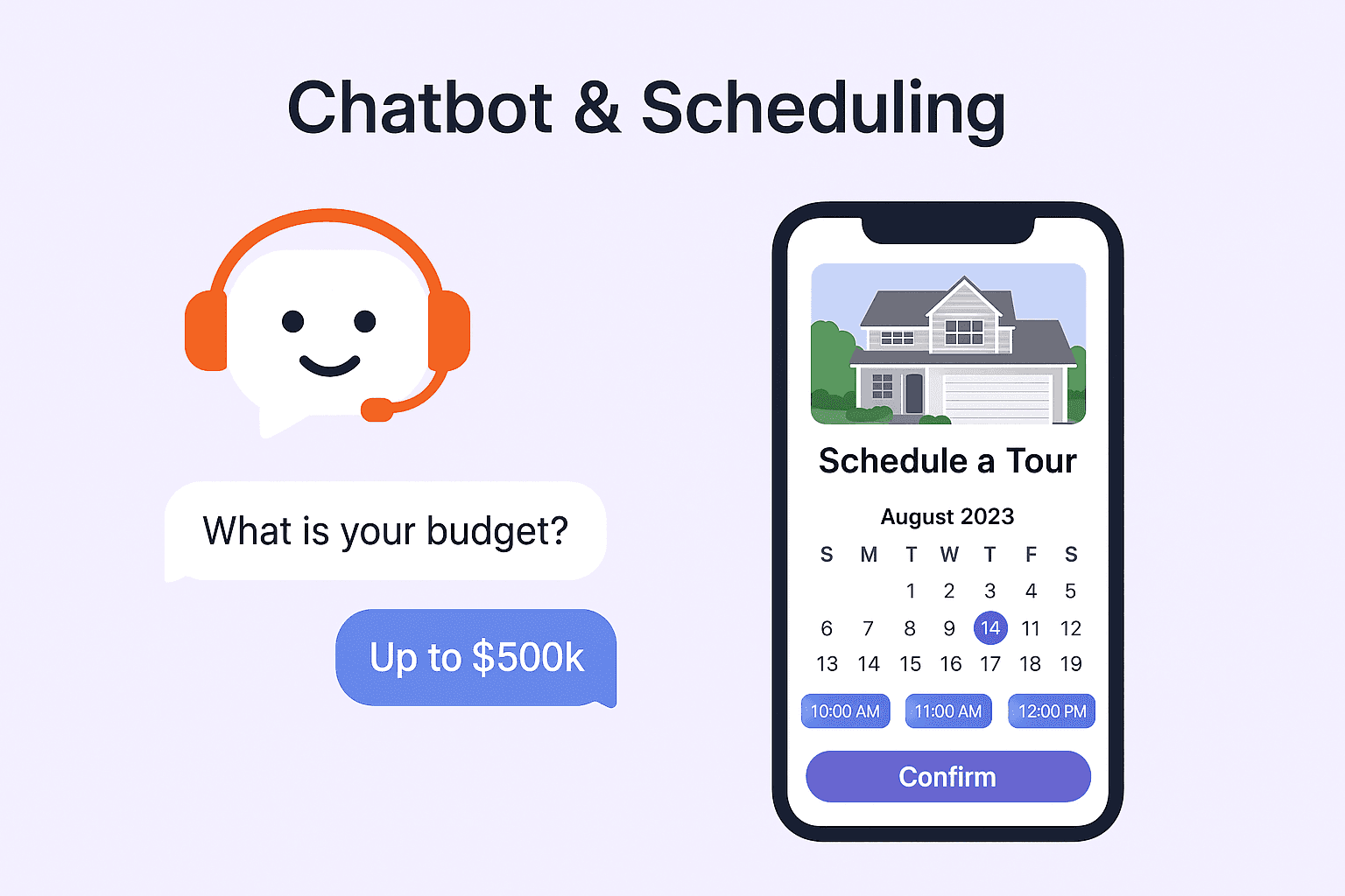 Chatbot & scheduling